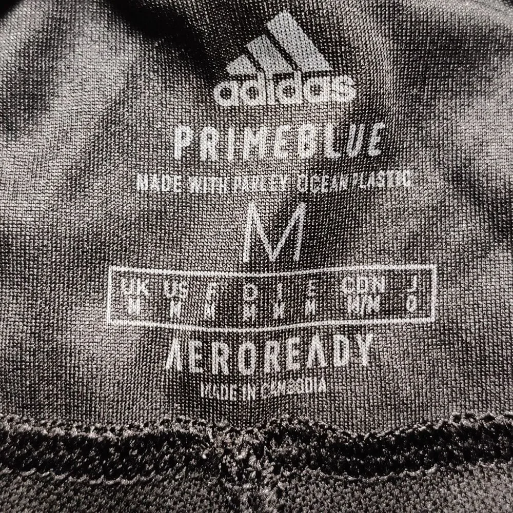 Adidas Primeblue Aeroready Men’s M Black 3-Stripe Soccer Shorts Zip Pockets